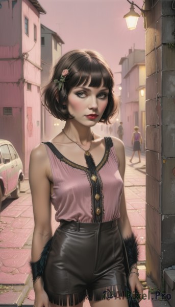 The timeless beauty of a female in a bold day