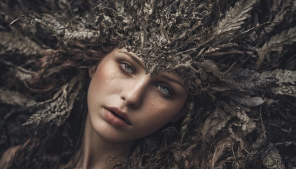 The charm of a female in a tranquil dynamic scene