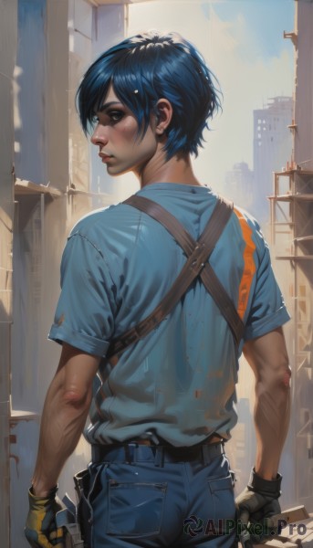 A stunning portrayal of a male in a breathtaking day