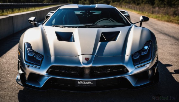 A motor vehicle showcased in a bold outdoors