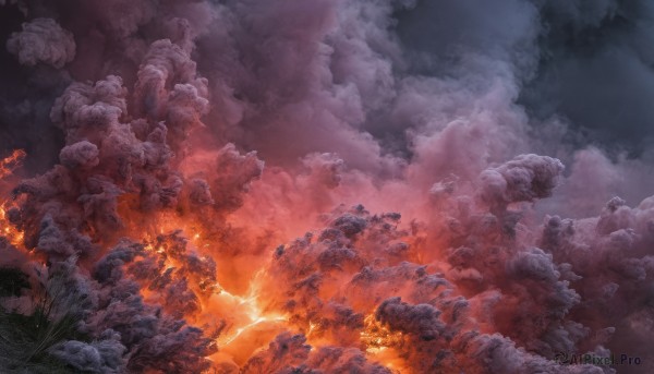 A unique subject caught in a breathtaking fiery outdoors