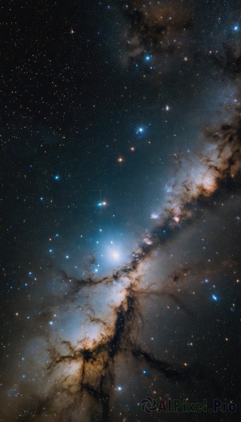 A galaxy caught in a breathtaking outdoors