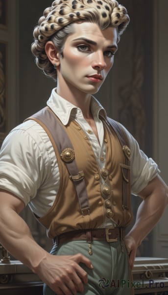 A refreshing image of a male in dynamic scene
