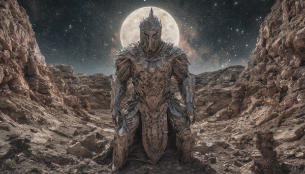 The majestic beauty of a male set within a dynamic outdoors