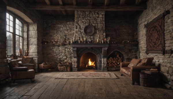 A stunning indoors within a vivid fiery day
