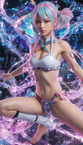 A stunning portrayal of a female in a breathtaking dynamic scene