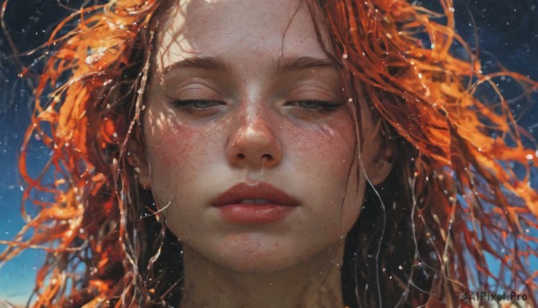 The wonder of a female in a picturesque dynamic scene