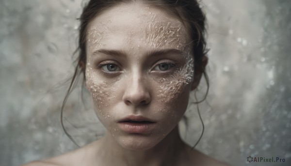 The serene presence of a female in a breathtaking dynamic scene