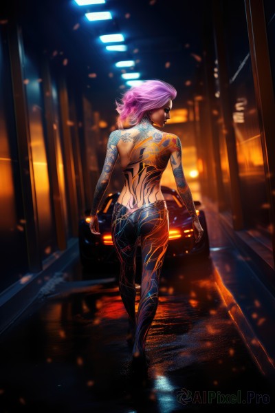 A refreshing image of a female in dynamic scene