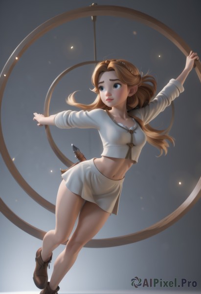 A female showcased in a bold dynamic scene