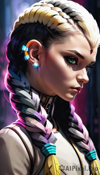 The beauty of a female set in a captivating dynamic scene