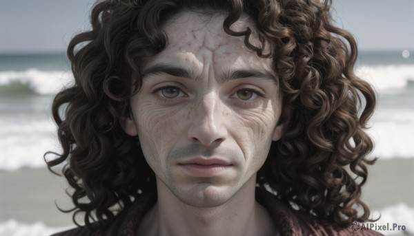 A unique view of a male in day