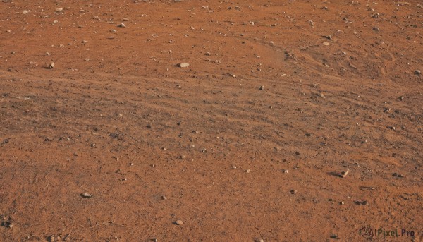 monochrome,outdoors,no humans,traditional media,scenery,brown theme,orange theme,comic,from above,ground vehicle,orange background,road,field,footprints