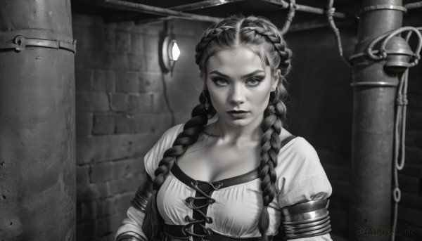A stunning portrayal of a female in a calm dynamic scene
