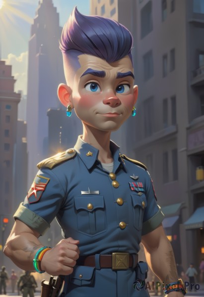 A inspiring view of a male in day