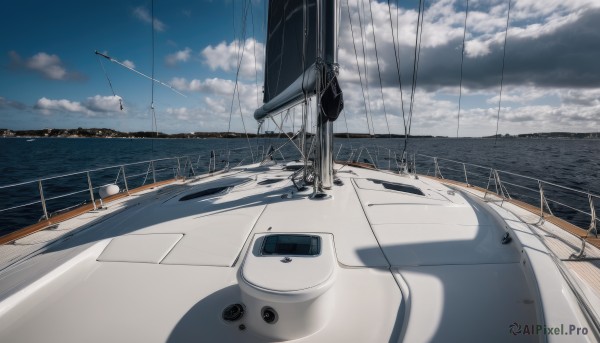 A ethereal day featuring a boat