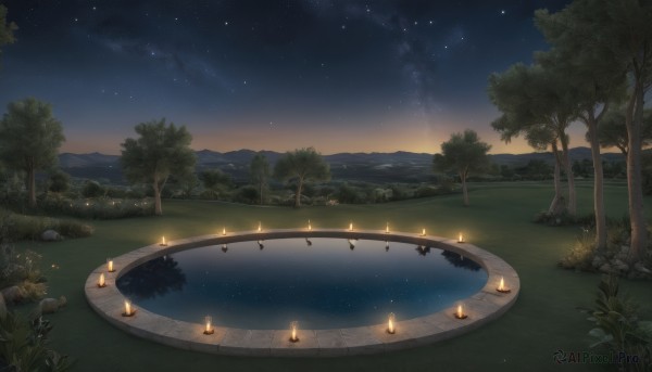 A striking fiery outdoors featuring the elegance of a landscape