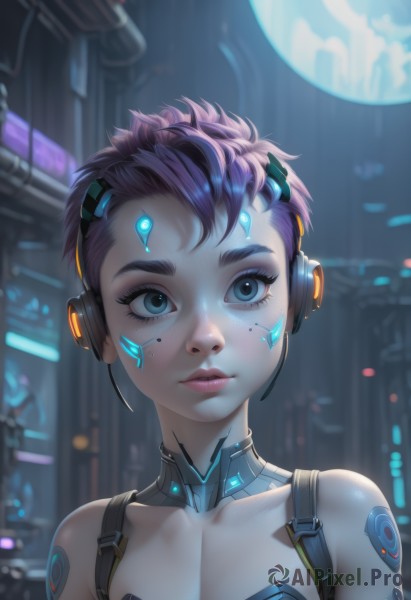 A cyborg framed by the beauty of a lush dynamic scene