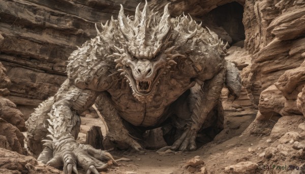 A magnificent monster within outdoors