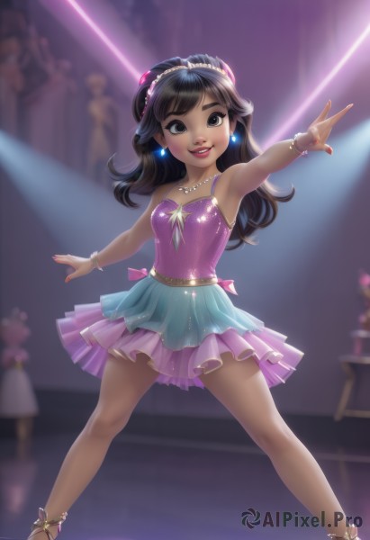 The elegance of a child in a ethereal dynamic scene