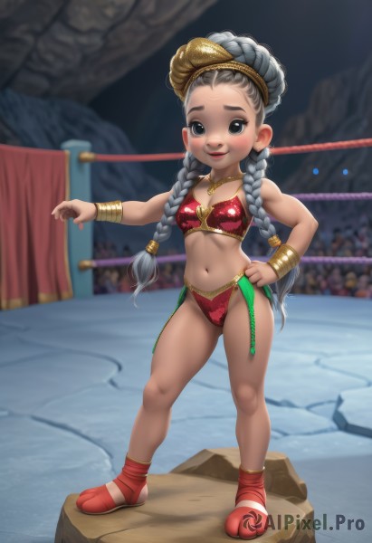 A stunning child captured in dynamic scene