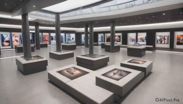 A glimpse of a indoors in a ethereal scenery