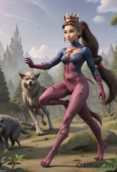 The wonder of a female in a bold day
