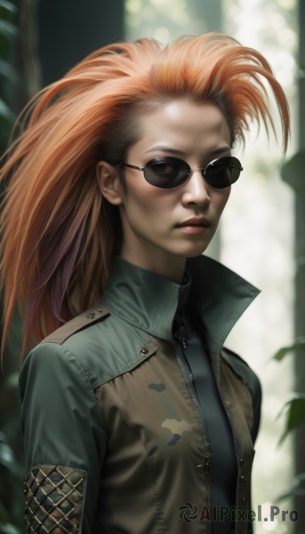 A female in a picturesque dynamic scene