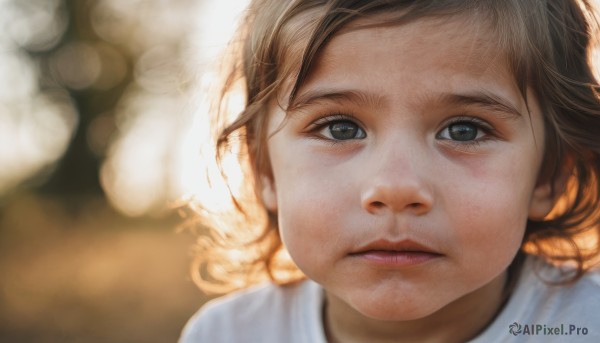 The beauty of a child set in a calm dynamic scene