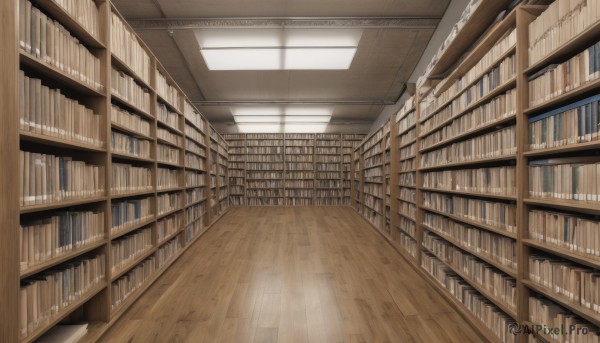 indoors,book,no humans,sunlight,scenery,light rays,wooden floor,bookshelf,library,ceiling,ceiling light,window,voile