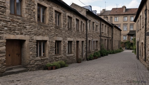 The majestic beauty of a street set within a dynamic day