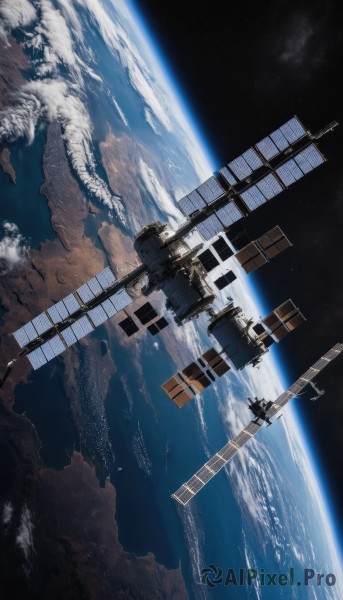 A spacecraft in the heart of a majestic scenery
