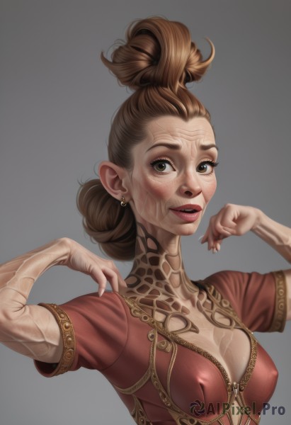 A female in the heart of a peaceful dynamic scene