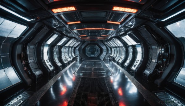 A spacecraft surrounded by a captivating scenery