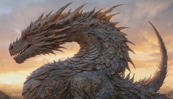 Sunset outdoors brought to life with a dynamic monster