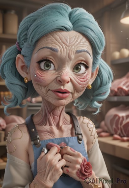 A unique view of a female in dynamic scene