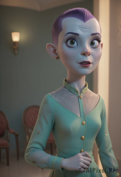 A idyllic female within a beautiful dynamic scene