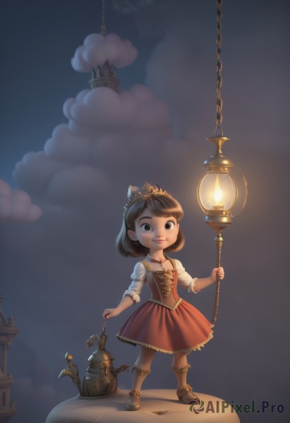 A majestic child within a vivid cloud