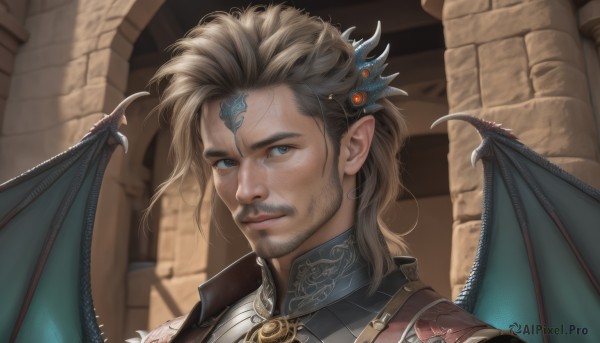 A serene dynamic scene featuring a male