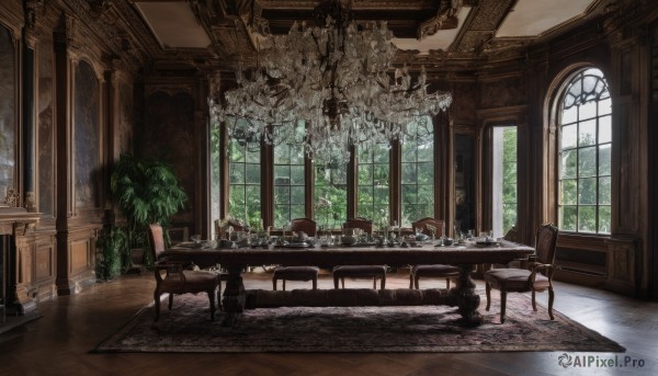 The majestic beauty of a indoors set within a calm day