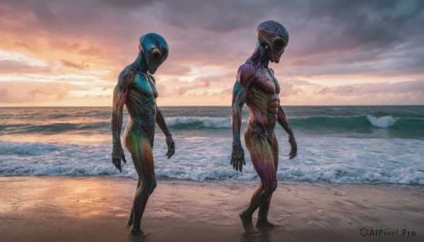A peaceful image of a alien in outdoors
