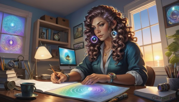 The majestic beauty of a female set within a ethereal day
