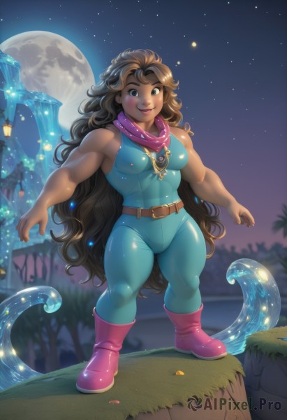 The allure of a female in a majestic outdoors