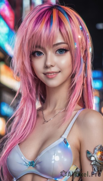 A unique view of a female in dynamic scene
