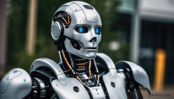 The beauty of a cyborg set in a enchanting dynamic scene