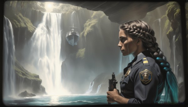 A ethereal river featuring a female