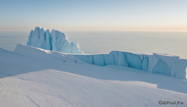 A refreshing image of a landscape in snowy day