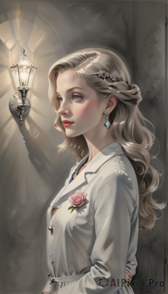 A dynamic view of a female in dynamic scene