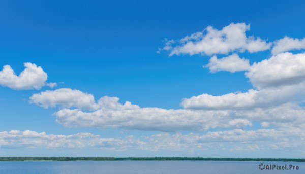 outdoors,sky,day,cloud,blue sky,no humans,cloudy sky,grass,nature,scenery,horizon,field,summer,landscape,hill,cumulonimbus cloud,blue theme