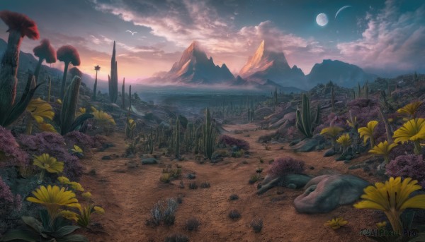 A graceful view of a landscape in outdoors